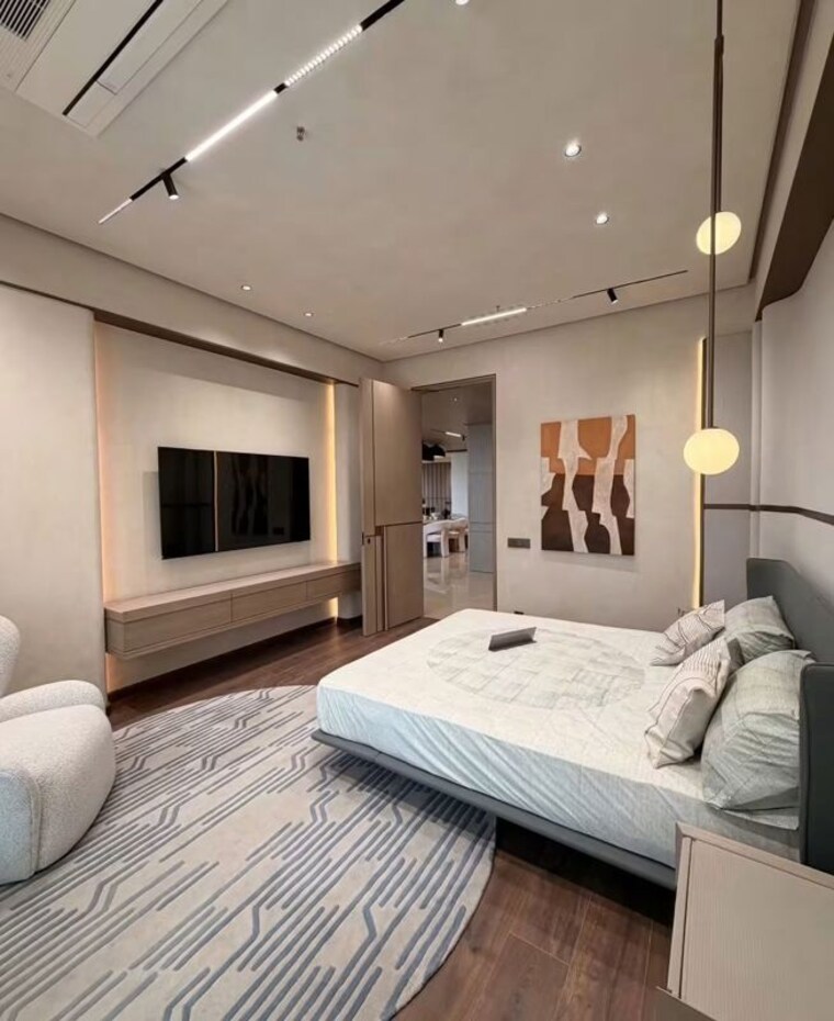 Bedroom, neelkanth-greens 3 Bedroom 1300 Sq.Ft. Apartment In Manpada Thane 10693844