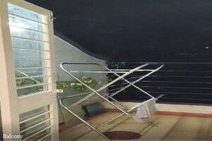 Balcony in 2 BHK Apartment at SG Lanke Vishwajeet Residency, Kharadi – for Rent