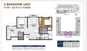 Floor Plan in 2.5 BHK Apartment at Brigade El Dorado, Bagaluru – for Sale