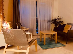 Living Room in 1 BHK Apartment at Brigade Bricklane, Jakkuru – for Rent