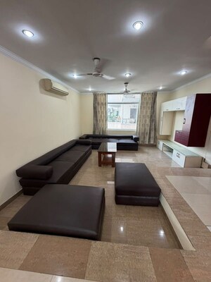 Living Room in 3 BHK Apartment at Raheja Atlantis II, Sector 31 – for Rent