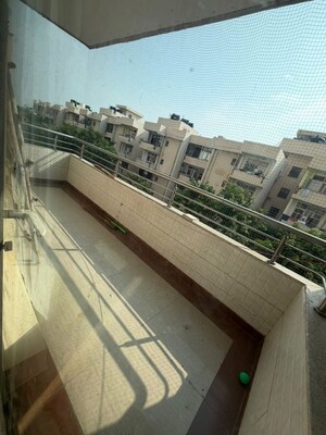 Balcony in 3 BHK Apartment at Raheja Atlantis II, Sector 31 – for Rent