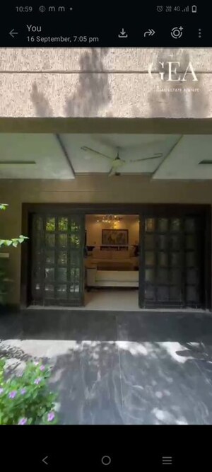 Living Room in 3 BHK Builder Floor at Greater Kailash – for Rent