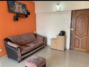 Living Room in 2 BHK Apartment at Vasant Avenue, Pimple Saudagar – for Rent