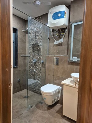 Bathroom in 3 BHK Builder Floor at South City 1 – for Rent