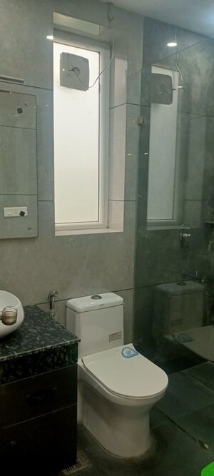 Bathroom in 3 BHK Builder Floor at Shivalik Colony – for Rent