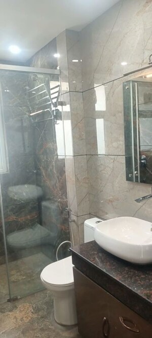 Bathroom in 3 BHK Builder Floor at Shivalik Colony – for Rent