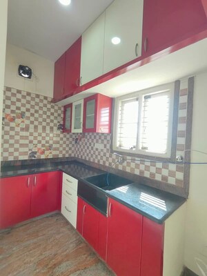 Kitchen in 1 BHK Builder Floor at Hsr Layout – for Rent