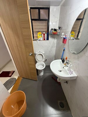 Bathroom in 2 BHK Apartment at Kumar Palaash A, Wadgaon Sheri – for Rent