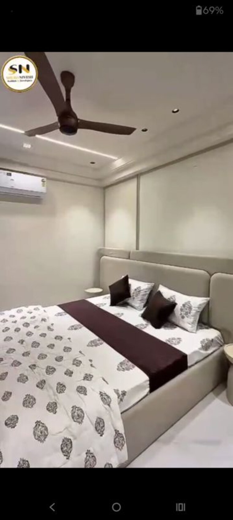 Bedroom, dukia-aerovista 2 Bedroom 1250 Sq.Ft. Apartment In Kankha Ki Dhani Jaipur 10694248
