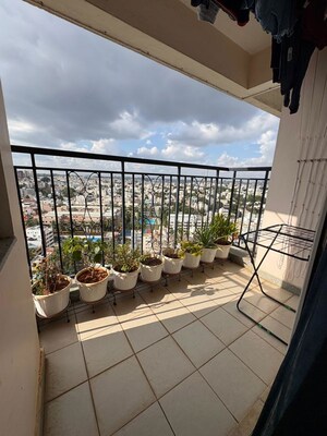 Balcony in 2 BHK Apartment at Prestige Misty Waters, Hebbal – for Rent