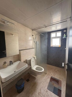 Bathroom in 2 BHK Apartment at Prestige Misty Waters, Hebbal – for Rent