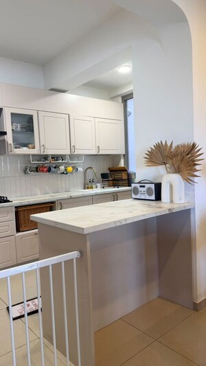 Kitchen in 3 BHK Apartment at Goyal Orchid Piccadilly, Thanisandra Main Road – for Rent