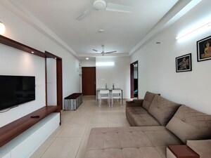 Building Lobby in 2 BHK Apartment at Bhartiya Nikoo Homes Phase 2, Thanisandra Main Road – for Rent