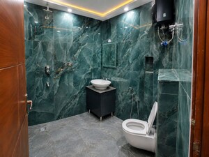 Bathroom in 2 BHK Builder Floor at Panchsheel Vihar – for Rent
