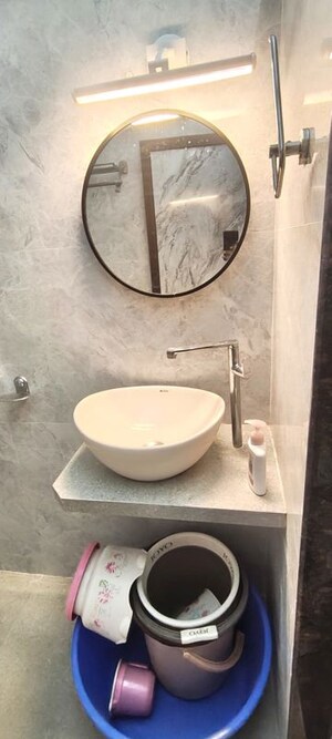 Bathroom in 1 BHK Apartment at Lalani Velentine Apartment VI, Goregaon East – for Rent