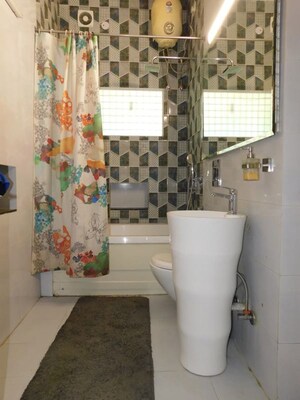 Bathroom in 3 BHK Builder Floor at Greater Kailash I – for Rent