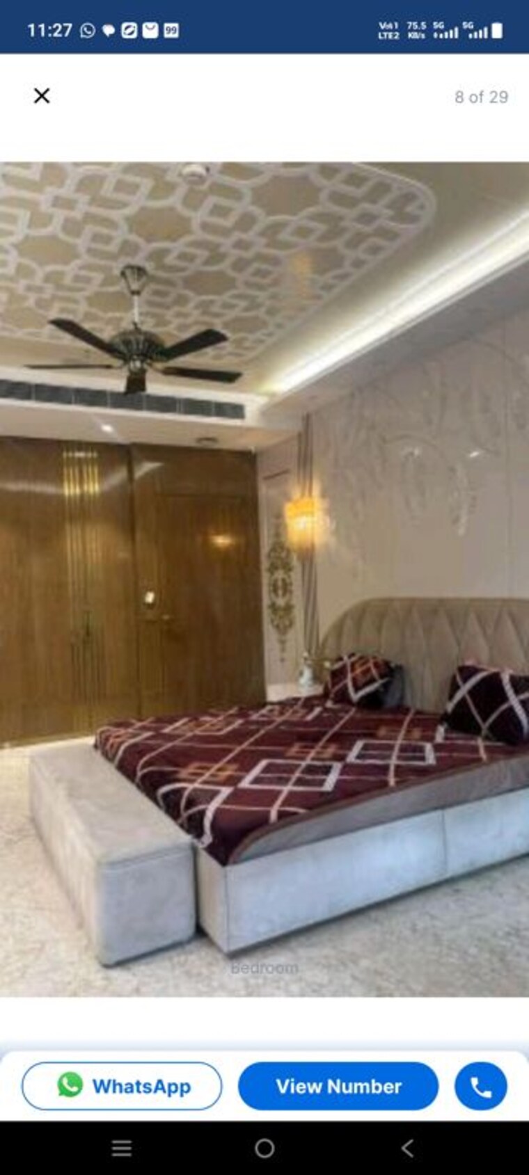 Bedroom, mahagun-marvella 5 Bedroom 6000 Sq.Ft. Apartment In Sector 78 Noida 10694748