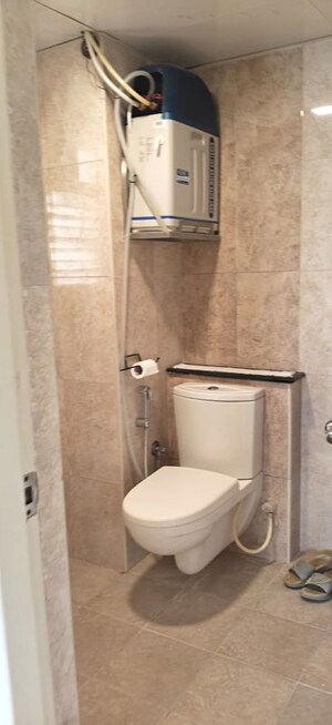 Bathroom in 2.5 BHK Apartment at Mantri Webcity, Hennur Road – for Rent
