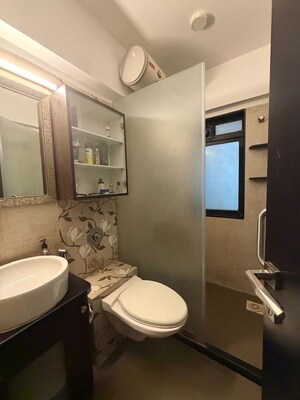 Bathroom in 3 BHK Apartment at Khar West – for Rent