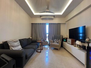 Living Room in 2 BHK Apartment at Rustomjee Erika, Bandra East – for Rent