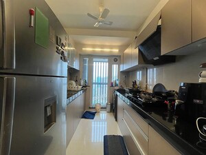 Kitchen in 2 BHK Apartment at Rustomjee Erika, Bandra East – for Rent