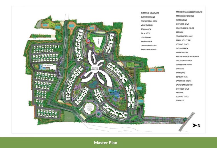Master Plan, prestige-park-grove 3 Bedroom 1846 Sq.Ft. Apartment In Whitefield Bangalore 10694858