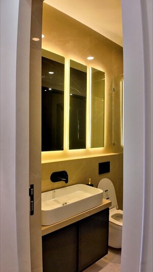 Attached Bathroom in 3 BHK Apartment at Nav Bahar, Khar West – for Rent