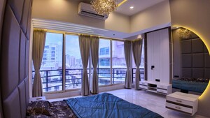Bedroom in 3 BHK Apartment at Nav Bahar, Khar West – for Rent