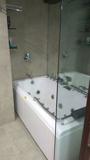 Bathroom in 3 BHK Apartment at Nav Bahar, Khar West – for Rent