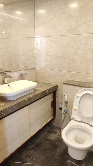 Bathroom in 3 BHK Apartment at S Raheja Sapphire, Santacruz West – for Rent
