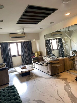Living Room in 5 BHK Apartment at Nibbana Apartments, Bandra West – for Sale