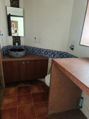 Attached Bathroom in 5 BHK Apartment at Nibbana Apartments, Bandra West – for Sale