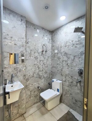 Bathroom in 3 BHK Builder Floor at Tagore Garden – for Rent