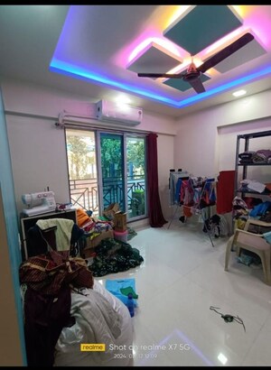 Living Room in 2 BHK Apartment at Cosmos Habitat, Majiwada – for Rent