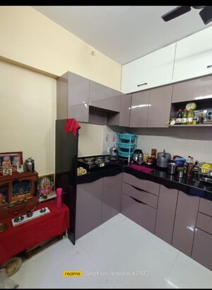 Kitchen in 2 BHK Apartment at Cosmos Habitat, Majiwada – for Rent