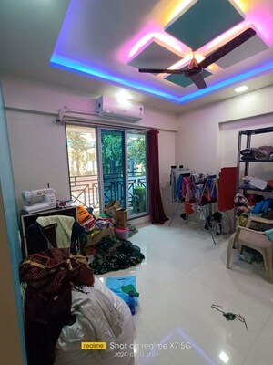 Living Room in 2 BHK Apartment at Cosmos Habitat, Majiwada – for Rent