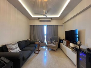 Living Room in 2 BHK Apartment at Rustomjee Erika, Bandra East – for Rent