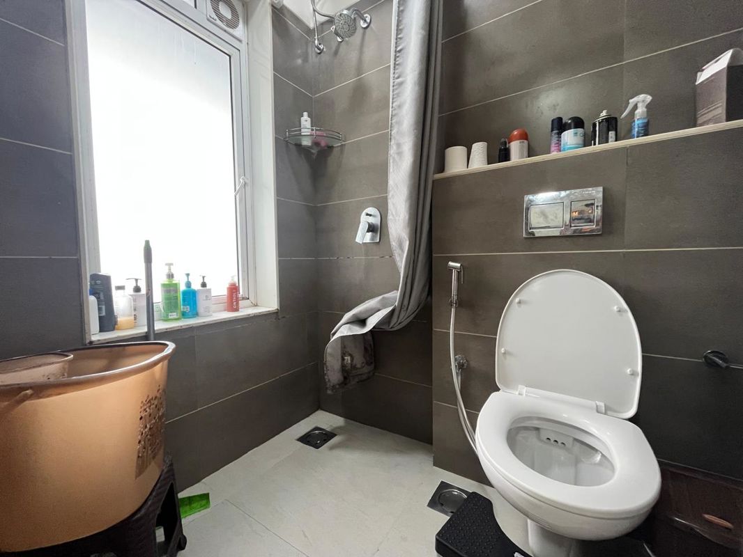 Bathroom in 2 BHK Apartment at Rustomjee Erika, Bandra East – for Rent