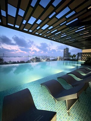 Swimming Pool in 3 BHK Apartment at Prescon Midtown Bay, Mahim West – for Sale