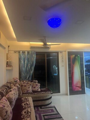 Living Room in 2 BHK Apartment at M.K Morya Heights, Kharghar – for Rent