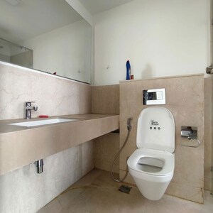 Bathroom in 3 BHK Apartment at Piramal Aranya, Byculla – for Rent