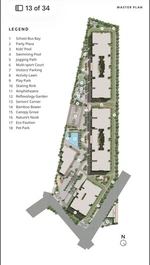 Master Plan in 3 BHK Apartment at Sobha Magnus, Bannerghatta Road – for Sale