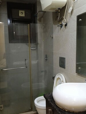 Bathroom in 3 BHK Builder Floor at Kailash Hills – for Rent