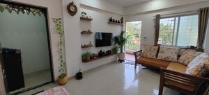 Living Room in 1 BHK Apartment at Rahatani – for Sale