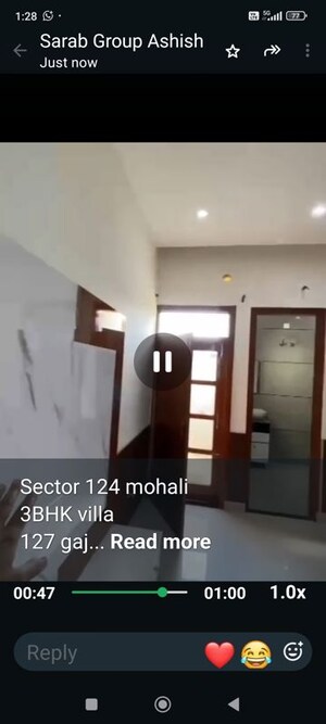 Team Area in 3 BHK Independent House at Sector 124 – for Sale