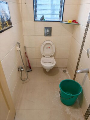 Bathroom in 2 BHK Apartment at Sagar Darshan Towers, Nerul – for Rent