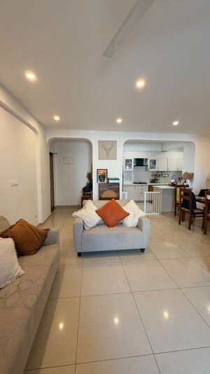 Living Room in 3 BHK Apartment at Goyal Orchid Piccadilly, Thanisandra Main Road – for Rent