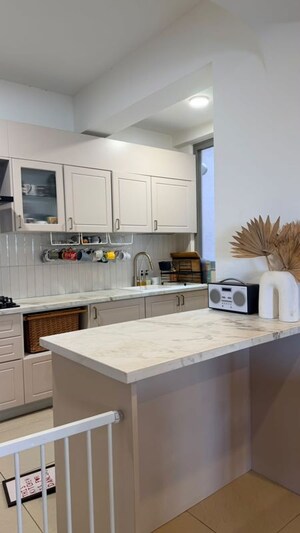 Kitchen in 3 BHK Apartment at Goyal Orchid Piccadilly, Thanisandra Main Road – for Rent