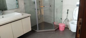 Bathroom in 4 BHK Builder Floor at Safdarjung Enclave – for Rent